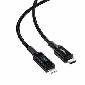 Acefast kaapeli MFI USB Type C - Lightning 1.2m, 30W, 3A musta (C6-01 Black)