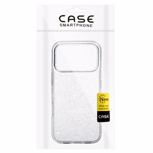 Crystal Glitter suojakuori iPhone 17 Pro hopea