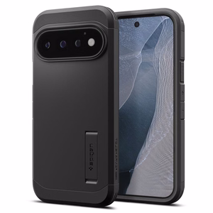 Musta Spigen Tough Armor Mag MagSafe -suojakuori Google Pixel 11 Pro -puhelimelle