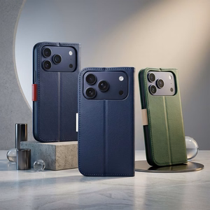 Flip case for iPhone 17 PRO / 18 PRO Split Book green and gold