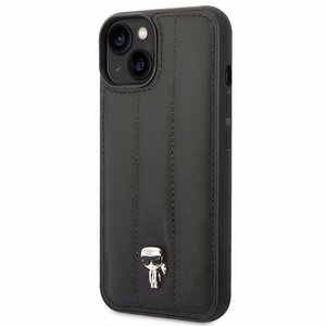 Karl Lagerfeld Puffy Ikonik Pin kotelo iPhone 14 Plus - musta