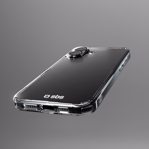 SBS set with D3O technology for iPhone 16 - case + glass screen and camera protector - transparent