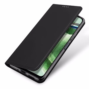 Dux Ducis Skin Pro kotelo Xiaomi Redmi Note 12 Pro+ läppä korttilokerikko jalusta musta