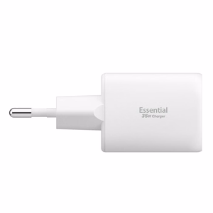 Spigen Essential EE352EU USB-C / USB-A 35W Seinälaturi - Valkoinen