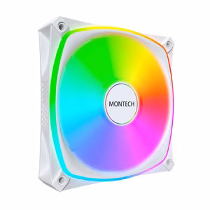 Kotelotuuletin Montech AX120 PRO, 120 mm, 3-in-1, valkoinen