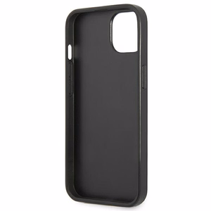 Guess GUHCP14MPSATLK iPhone 14 Plus 6,7 "musta / musta kovakotelo SaffianoTriangle Logo