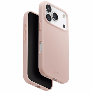 Uniq Lino Magclick Charging Suojakuori iPhone 17 Pro:lle - vaaleanpunainen