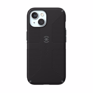 Speck Candyshell Grip MagSafe - Suojakuori iPhone 17e / 16e / 15 / 14 / 13 (musta / liuskekivi harmaa)