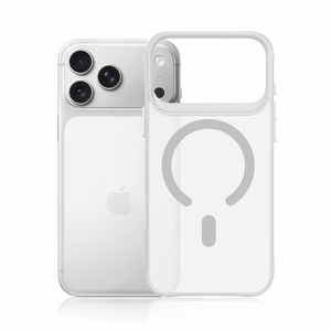 3mk Smoke MagCase - suojakuori iPhone 17 Pro Maxille - valkoinen-läpikuultava