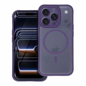 Suojakuori Samsung S26:lle Full Matte Mag Cover MagSafe-yhteensopiva violetti