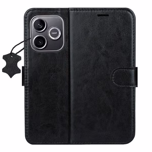 Smart Luxe nahkainen suojakuori Honor 600 Lite musta