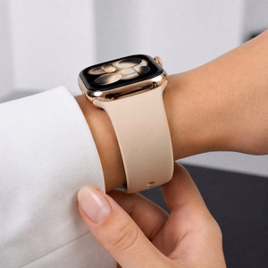 Tech-Protect silikoniranneke Apple Watch 44 / 45 / 46 / 49 mm -malleille, beige