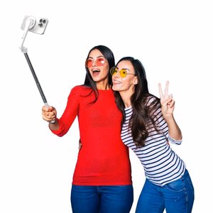 Forcell F-GRIP MagSelfie S100M selfiekepit langattomalla kaukosäätimellä valkoinen