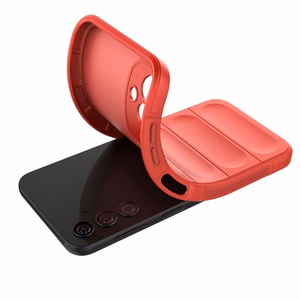 Magic Shield Case joustava panssari Suojakuori Samsung Galaxy A24 4G:lle punainen