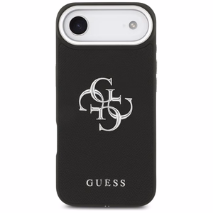 Guess Grained Big 4G Classic Logo -suojakuori iPhone 17 Air - musta