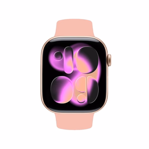 Crong Liquid ranneke Apple Watch 38 / 40 / 41 / 42 mm -kellolle, lohenpunainen