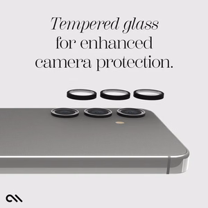Case-Mate Aluminum Ring Lens Protector camera-lens glass for Samsung Galaxy S24+, black
