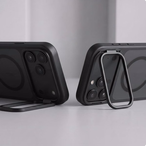 Tech-Protect MagStand MagSafe CC suojakuori malleille iPhone 18 Pro Max / 17 Pro Max, mattamusta