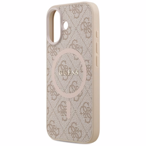 Guess 4G Ring Classic Logo MagSafe Suojakuori iPhone 17 - Vaaleanpunainen