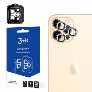 3MK Lens Protection Pro iPhone 12 Pro Max kameran linssin suojaus kiinnityskehyksellä 1 kpl.