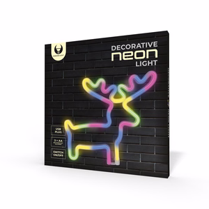 Neon LED-valo ELK moniväri Bat + USB FLNE12 Forever Light