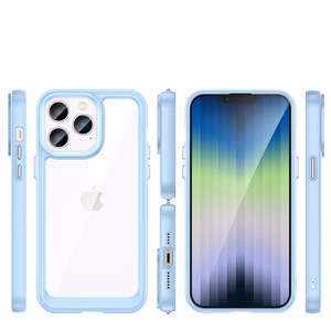 Outer Space Case iPhone 14 Pro kova suojakotelo, jossa on geelikehys sininen