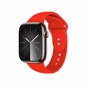 Crong Liquid ranneke Apple Watch 38 / 40 / 41 / 42 mm -kellolle, punainen
