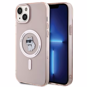Karl Lagerfeld Suojakuori iPhone 15 Plus 6,7 KLHMP15MHFCCNOP vaaleanpunainen HC MagSafe IML C