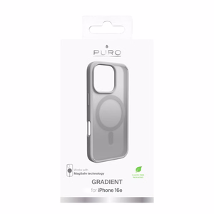 Puro Gradient MagSafe silikonisuoja iPhone 16 Pro Max - hopea