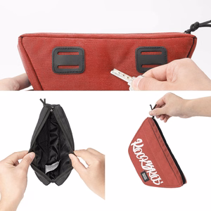 Rockbros G011 Flash Journey puolisuunnikkaan muotoinen polkupyörän ohjaustangon laukku 0.7 l - punainen