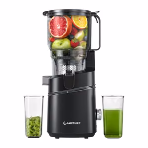 AMZCHEF SJ-036CBK Slow Juicer (Black)