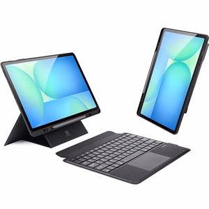 Dux Ducis DK taitettava suojakuori langattomalla näppäimistöllä Samsung Tab S10 FE Plus musta