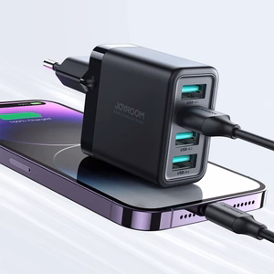 Charger Joyroom "JR-TCN03" Black 24W (4xUSB)