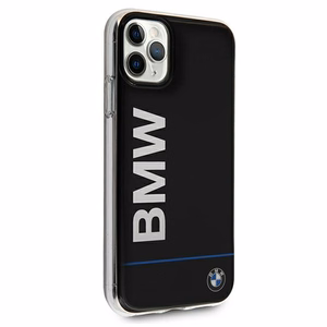 BMW Signature painettu logo kotelo iPhone 11 Pro Max - musta