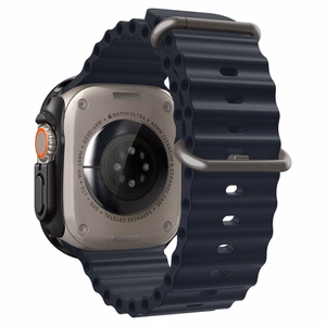 Spigen Thin Fit 360 -suojakuori Apple Watch Ultra 49 mm -mallille, musta