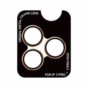 Rock karkaistu lasi Pure Series kameran linssille iPhone 17 Pro / 17 Pro Max:lle 3 kpl oranssi