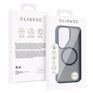 Liavec Soft Case Metal Frame Samsung Galaxy S26 Ultra Sininen