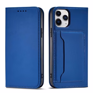 Magneettikorttikotelo iPhone 12 kansi kortti lompakko kortti jalusta sininen