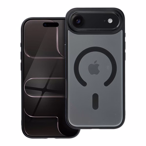 Matte Mag Cover -suojakuori iPhone 17 AIR:lle, MagSafe-yhteensopiva, musta