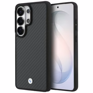 BMW Sign Magnetic Carbon Fiber MagSafe suojakuori Samsung Galaxy S26 Ultra:lle musta
