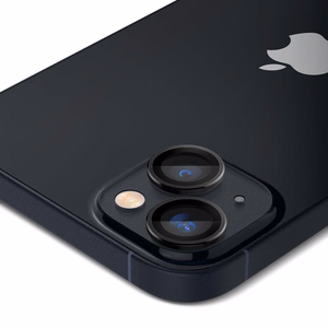 Spigen Glas.tR EZ Fit Optik kamerasuoja iPhone 14 / Plus / 15 / Plus - musta 2 kpl.
