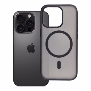 Case for iPhone 16 PRO Flexline Mag Cover compatible with MagSafe black