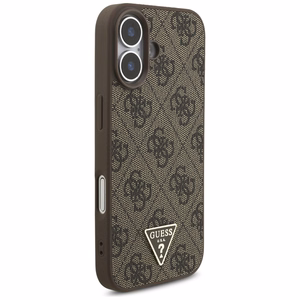 Guess 4G Strap Triangle Logo MagSafe Suojakuori iPhone 17:lle - ruskea