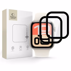 Tech-Protect Glass Flex+ 2-pack Apple Watch 40mm:lle - Musta