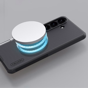 Nillkin Super Frosted Shield Pro magneettinen MagSafe yhteensopiva suojakuori Samsung Galaxy S26:lle musta