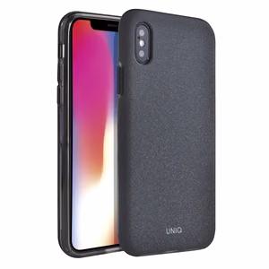 Uniq Lithos kotelo iPhone Xs Maxille - musta