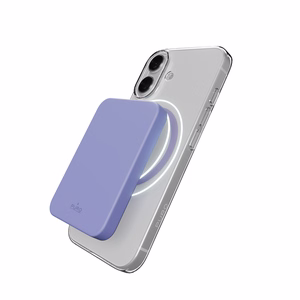 Puro Lite Mag TPU+PC suojakuori MagSafe-yhteensopiva iPhone 17:lle - läpinäkyvä vaaleanpunaisella renkaalla