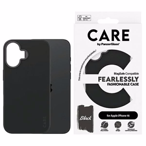 CARE by PanzerGlass Fashion suojakuori iPhone 16 6.1' musta/musta MagSafe 1377
