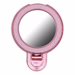 Puhelinteline CIRCLE MIRROR - tarrakiinnitys - vaaleanpunainen