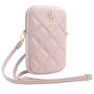 Guess GUWBZPSQSSGP käsilaukku vaaleanpunainen Zip Quilted 4G